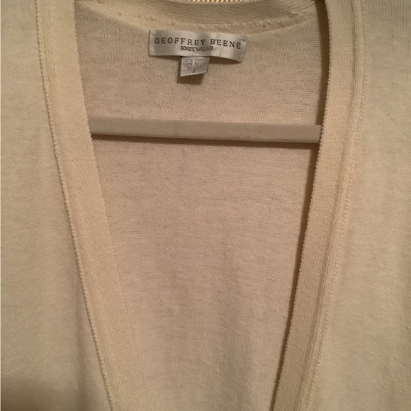 GEOFFREY BEENE~CREAM~CARDIGAN~ TOPPER - Picture 4 of 5